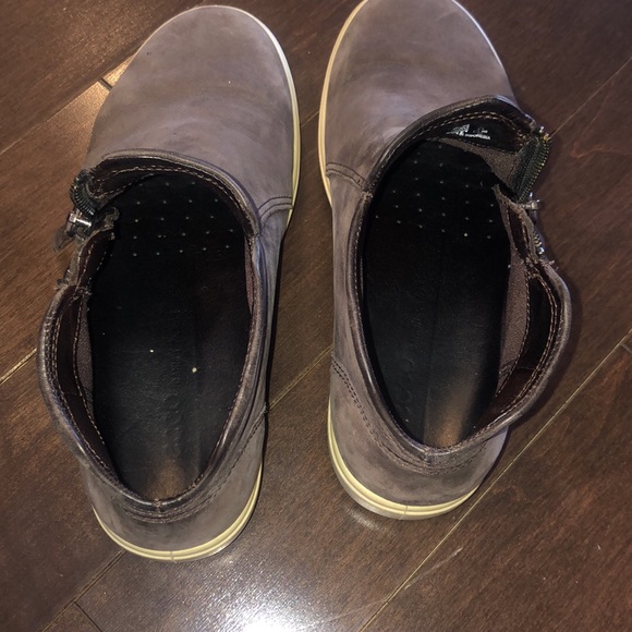 ECCO purple suede shoes with zipper - Picture 4 of 4